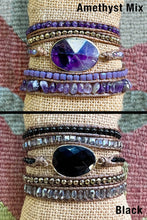 Load image into Gallery viewer, Kelly Wrap Bracelet: Black Mix
