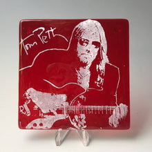 Load image into Gallery viewer, Tom Petty Handmade Glass Coaster
