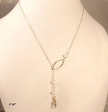 Load image into Gallery viewer, Gemma - Gemstone Lariat Necklace: Sterling Silver

