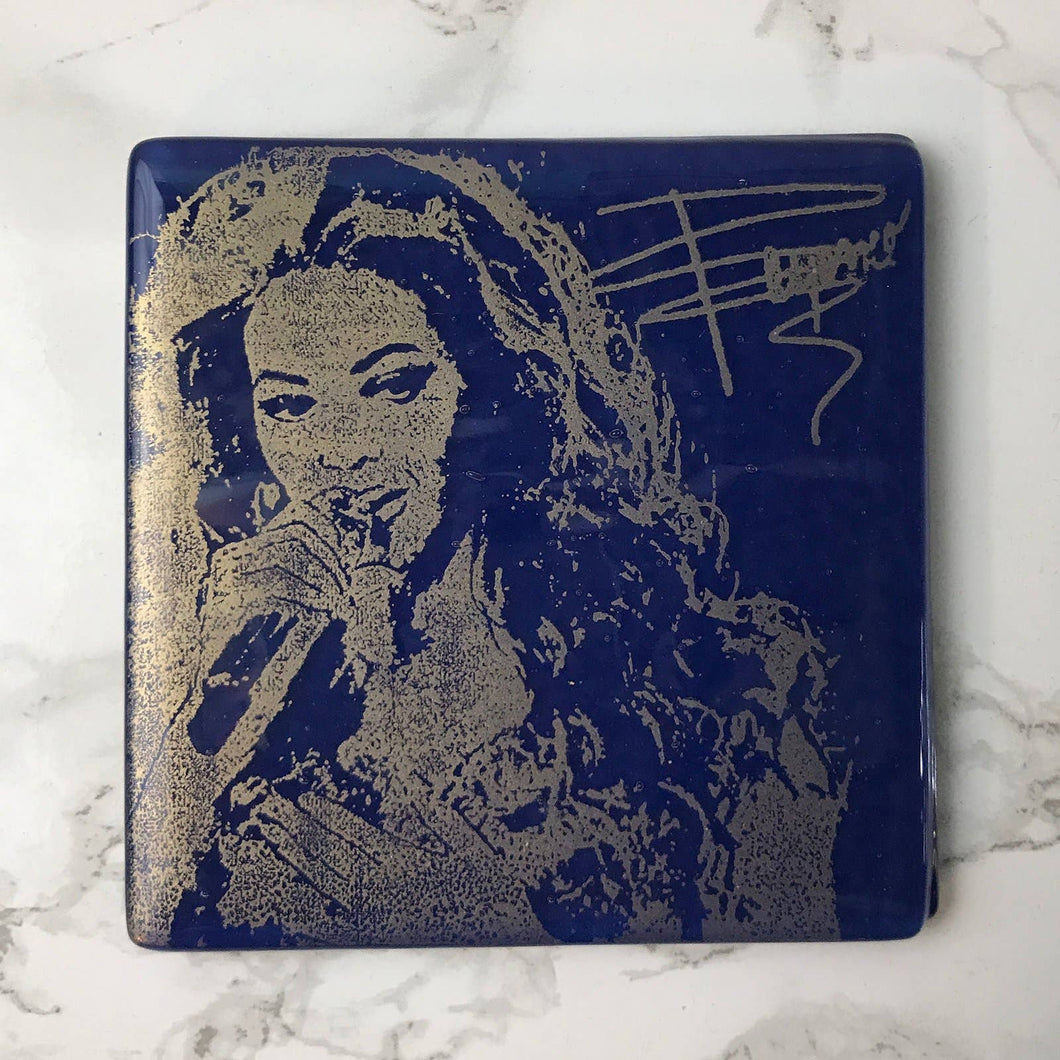 Beyonce Handmade Glass Coaster