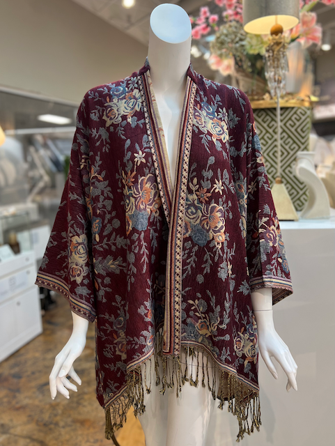 London Kimono Wrap - Merlot