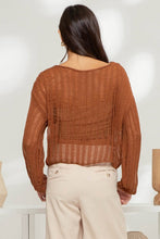 Load image into Gallery viewer, Copper Crochet Sweater
