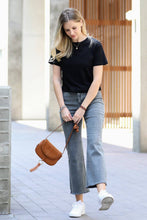 Load image into Gallery viewer, `100% Cotton Crew Neck Short Sleeve Tee Zenana: H ASH JADE-174830 / L
