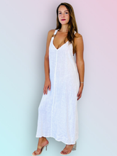 Load image into Gallery viewer, REF 16857 LONG STRAP DRESS 100% LINEN: KAKY
