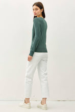 Load image into Gallery viewer, CLASSIC V-NECK SOLID SWEATER: Slate Blue / L
