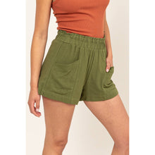 Load image into Gallery viewer, Summertime Linen Blend Shorts - Olive

