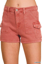 Load image into Gallery viewer, `0223 Utility Pocket Denim Shorts (Stretch) SI-29226: DEEP CAMEL-193081 / M
