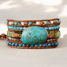 Load image into Gallery viewer, Twisted Ocean Jasper Wrap Bracelet
