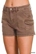 Load image into Gallery viewer, `0223 Utility Pocket Denim Shorts (Stretch) SI-29226: DEEP CAMEL-193081 / M

