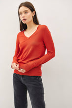 Load image into Gallery viewer, CLASSIC V-NECK SOLID SWEATER: Slate Blue / L
