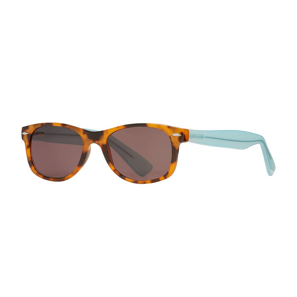 Avery Sun- Honey Tort / Turquoise - Readers & Sun Tinted: 1.75