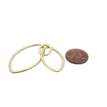 Load image into Gallery viewer, Double Oval Shaped Loops (Gold Finished/Silver Plated) | Purity Beads: Silver Plated
