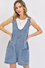 Load image into Gallery viewer, Everyday Overall Denim Romper

