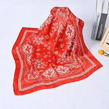 Load image into Gallery viewer, Western Bandana Scarf Silk in a Variety of Colors : Red
