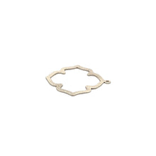 Load image into Gallery viewer, A Pack of 6 pcs  Gold Finish Silver Plated Pendent  Brushed Finish, E-coated Copper Components Size&quot;39mmX32mm&quot;.
