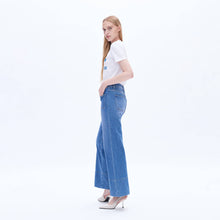 Load image into Gallery viewer, Bayeas Wide Leg Mid Rise Jeans
