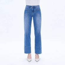 Load image into Gallery viewer, Bayeas Wide Leg Mid Rise Jeans
