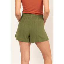 Load image into Gallery viewer, Summertime Linen Blend Shorts - Olive

