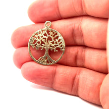 Load image into Gallery viewer, Tree of Life Pendent (Gold Finished/Silver Plated) | Purity Beads: Silver Plated / 28mmX24mm
