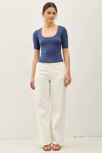 Load image into Gallery viewer, Serina Ballet Sleeve Top - Dark Blue
