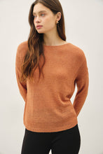 Load image into Gallery viewer, NEW COLOR-LIGHTWEIGHT DROP SHOULDER PULLOVER RIB KNIT: TAUPE / S
