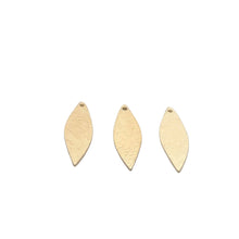 Load image into Gallery viewer, Gold Finish &amp; Silver Plated Copper or Brass Leaf Findings (30 × 8 mm) - 15 pcs: Silver Plated / 30mmX8mm
