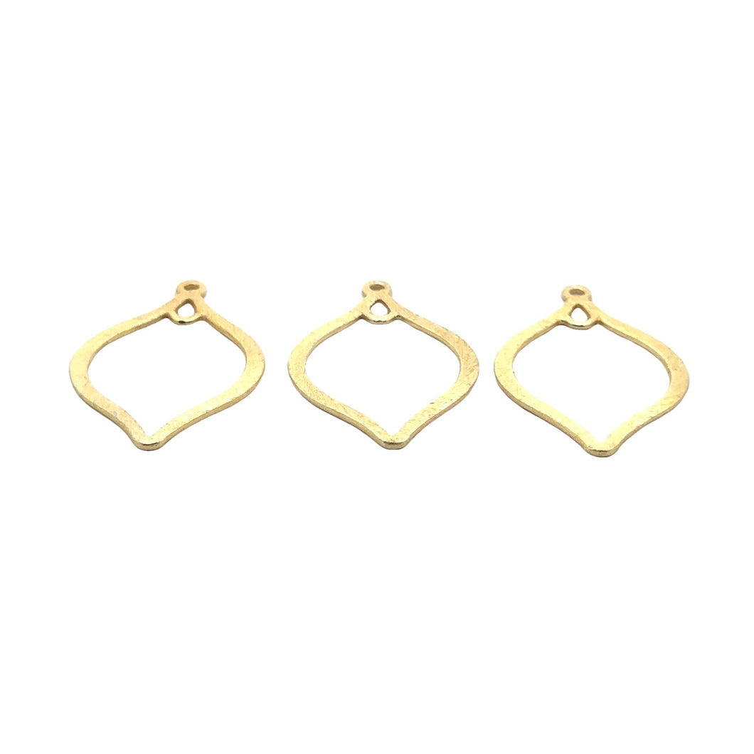 Gold  Finish And Silver plated ,Gunmetal  E-Coated, Brushed Finish, Earring Components, Two Loops Findings, Two Size :47mX30m,39mX29m: Silver Plated / 47mmX30mm