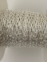 Load image into Gallery viewer, 925 White Sterling Silver Long  Cable  Chain, 1 Foot  Size5.6mm X2.6mm | CHN16SS
