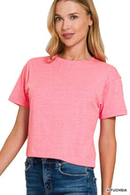 Load image into Gallery viewer, `100% Cotton Crew Neck Short Sleeve Tee Zenana: H ASH JADE-174830 / L
