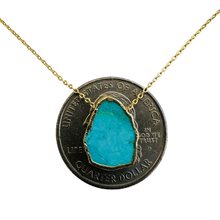 Load image into Gallery viewer, 14kgp SS Turquoise Necklace
