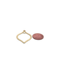 Load image into Gallery viewer, Gold  Finish And Silver plated ,Gunmetal  E-Coated, Brushed Finish, Earring Components, Two Loops Findings, Two Size :47mX30m,39mX29m: Silver Plated / 47mmX30mm
