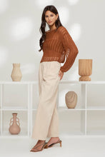 Load image into Gallery viewer, Copper Crochet Sweater
