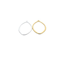 Load image into Gallery viewer, Gold Finished &amp; Silver Plated Marquise Shape Connectors (53 × 29 mm) - 10 pcs: Gold Finish / 53mmX29mm
