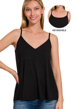 Load image into Gallery viewer, 0826 Two Way V-Neck &amp; Scoop Neck Reversible Spaghetti Cami SI-264 Zenana: RUBY-191923 / M
