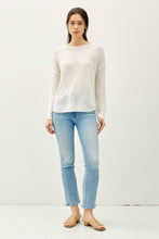 Load image into Gallery viewer, NEW COLOR-LIGHTWEIGHT DROP SHOULDER PULLOVER RIB KNIT: TAUPE / S

