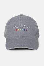 Load image into Gallery viewer, Love Is Love Baseball Cap: Navy
