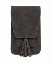 Load image into Gallery viewer, The Harper Crossbody - Suede Charcoal
