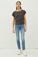 Load image into Gallery viewer, Layla Charcoal Knit Top
