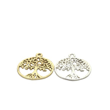 Load image into Gallery viewer, Tree of Life Pendent (Gold Finished/Silver Plated) | Purity Beads: Silver Plated / 28mmX24mm
