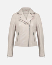 Load image into Gallery viewer, Phoenix  | Leather Moto Jacket: White / M
