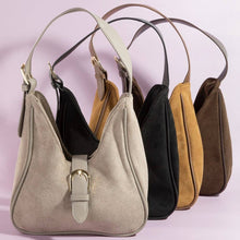 Load image into Gallery viewer, Buckle Faux Suede Bag
