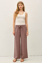 Load image into Gallery viewer, 29" INSEAM TENCEL WIDE LEG PANTS: EARTH GREY / S
