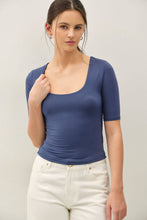Load image into Gallery viewer, Serina Ballet Sleeve Top - Dark Blue
