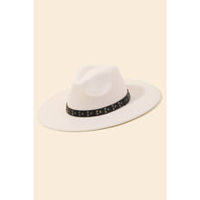 Load image into Gallery viewer, Studded Strap Fedora Hat - Beige
