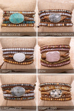 Load image into Gallery viewer, Kelly Wrap Bracelet: Labradorite
