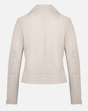 Load image into Gallery viewer, Phoenix  | Leather Moto Jacket: White / S
