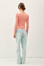 Load image into Gallery viewer, SOFT CORE - BASIC SQUARE NECK LONG SLEEVE TOP: Black / S
