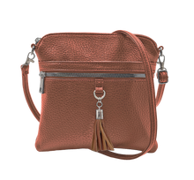 Load image into Gallery viewer, Holly Tassel Front Crossbody 3 New Colors Added: Camel
