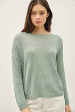 Load image into Gallery viewer, NEW COLOR-LIGHTWEIGHT DROP SHOULDER PULLOVER RIB KNIT: TAUPE / S
