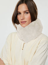 Load image into Gallery viewer, Faux Fur Scarf With Magnetic Closure: Charcoal Grey / One
